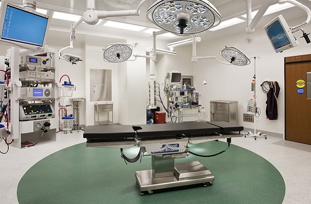 Stonhard floor in operating room
