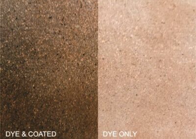Chestnut concrete floor dye color
