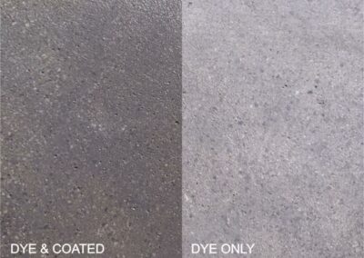 Dark Gray concrete floor dye color