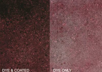 Dixie Red concrete floor dye color