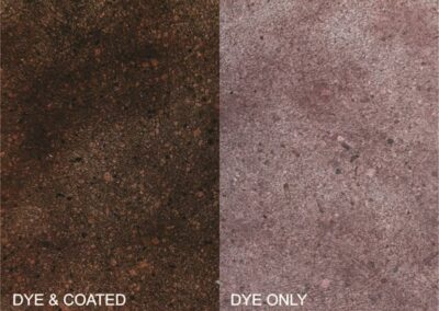 Mahogany concrete floor dye color