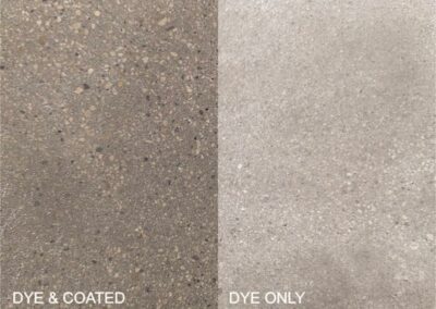 Medium Gray concrete floor dye color