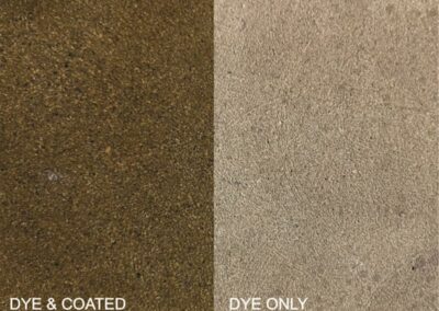 Raw Sienna concrete floor dye color