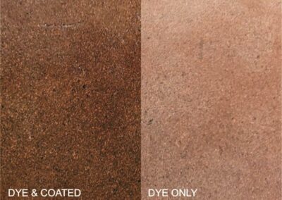 Terra Cotta concrete floor dye color