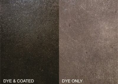 Walnut concrete floor dye color